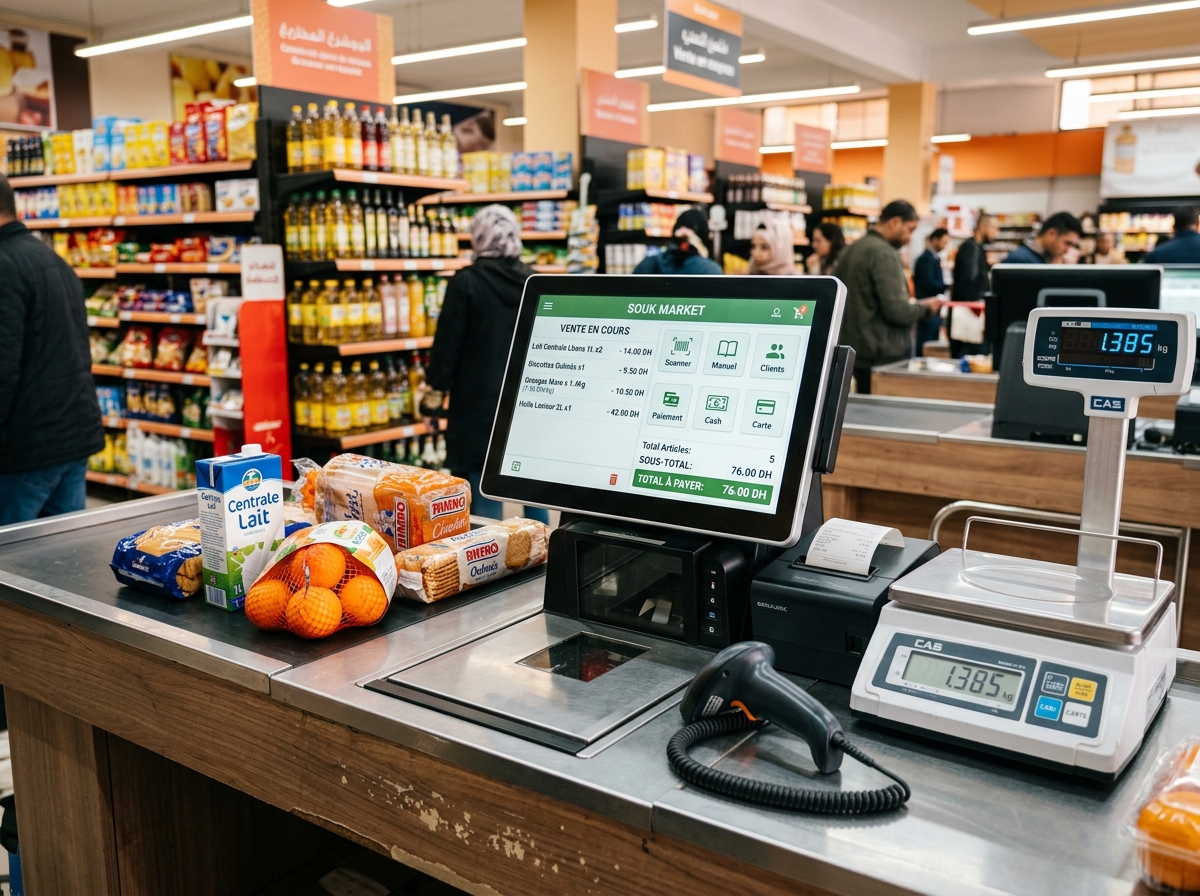 Système de caisse enregistreuse tactile et gestion pour supérette et épicerie Nova Caisse